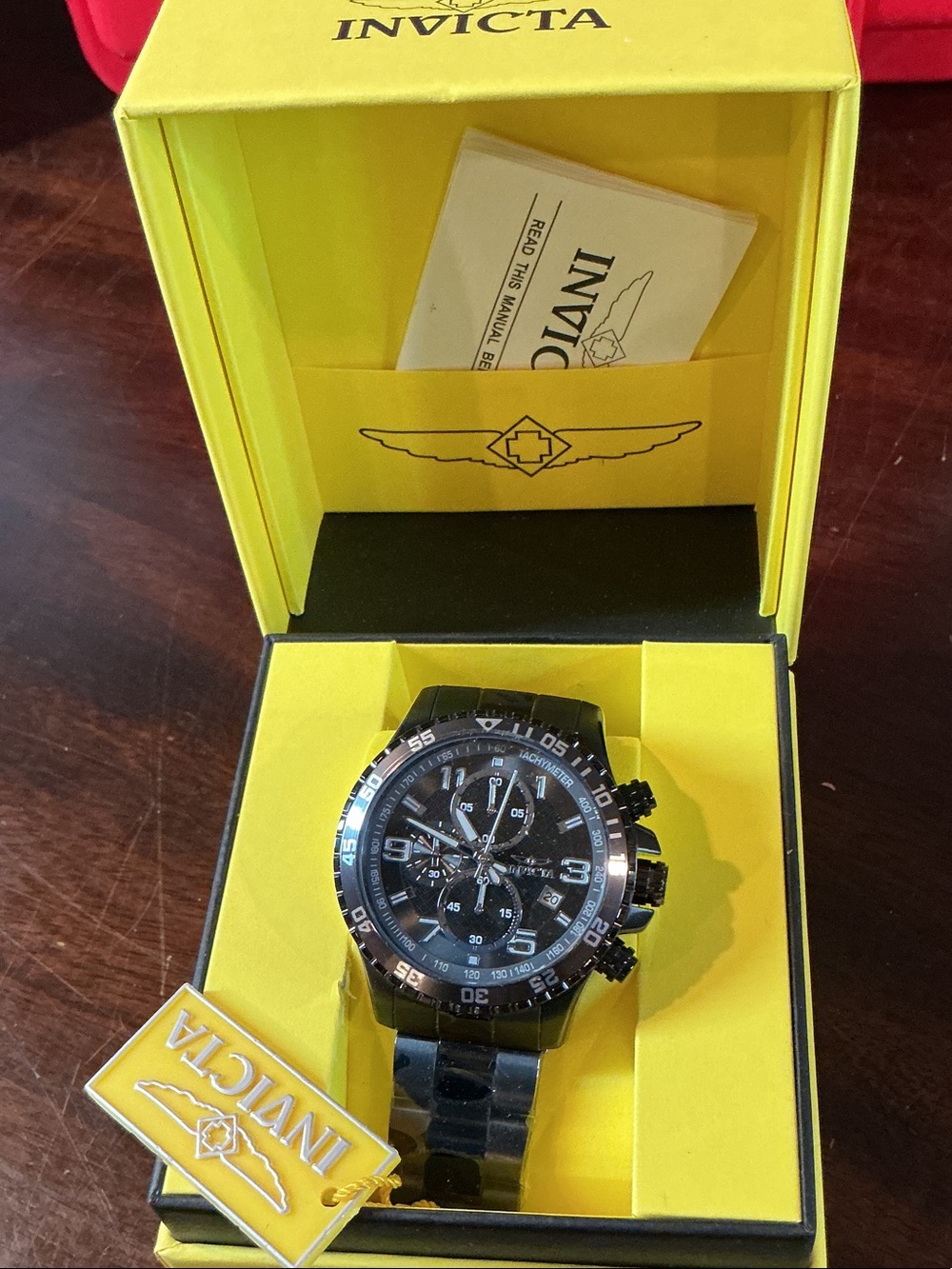 Invicta Specialty Black Chronograph Watch 69815